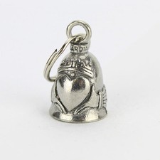Biker Motorrad Guardian Bell Glocke Gl&uuml;cksbringer Claddagh Herz Krone Anh&auml;nger