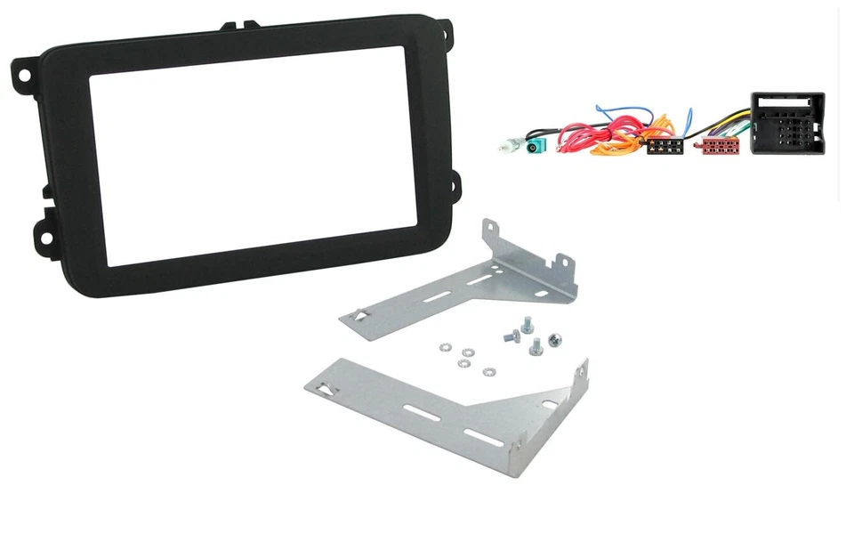 MOTORGUARD Stereo Double Din Facia Fascia Panel Trim Kit For Vw Transporter T5 T5.1 09-15