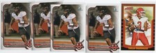 TAULIA TAGOVAILOA 2021-22 Bowman U 1st Base 2K 2000 Rookie (5) LOT MARYLAND CFL