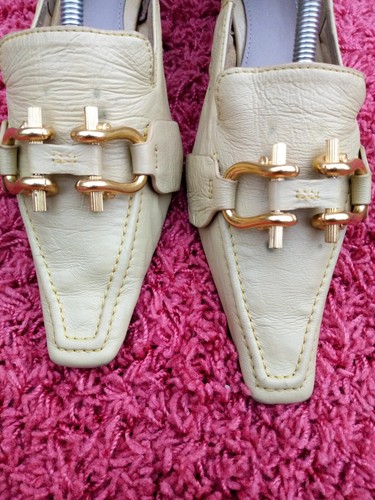 Bottega Veneta Kitten Madame Leather Heels Yellow Size 39 - Picture 4 of 12