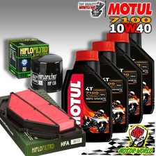 KIT TAGLIANDO OLIO MOTUL 7100 10W40 + FILTRI SUZUKI GSR 600 2006 2007 2008