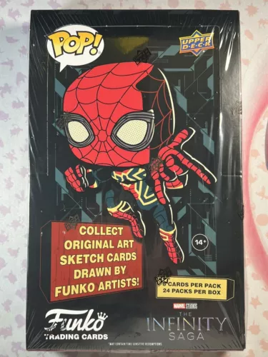 Funko Pop Upper Deck Marvel Trading Cards Box 24 Packs Infinity Saga NEW Sealed