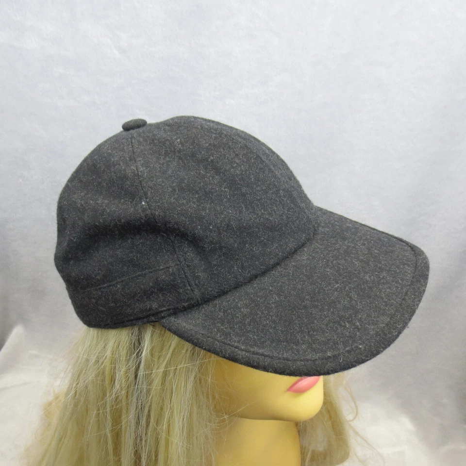 Gorra de camionero HatAttack para mujer negra informal mezcla de lana ajustable Foto 2 de 4