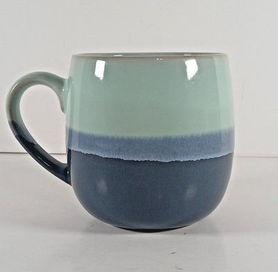 Ritzenhoff & Breker Ombre Blue Stoneware Mug German Made Quality Modern Coffee