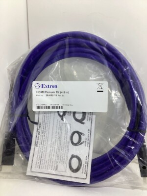 Extron HDMI Plenum M-M 15ft Cable 26-692-15