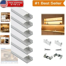 Effortless Installation 6-Pack U Channel System for LED Strip Light Solutions