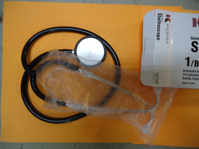 TWO (2) Kerma 4300 General Exam Dualhead Stethoscope Black