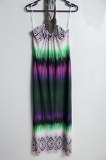Bodyflirt Womens Halterneck Maxi Dress - Multi - Size S Small (a13)