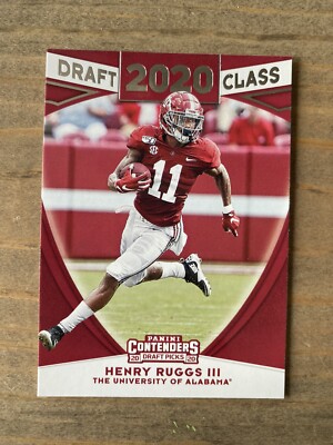 2020 Henry Ruggs III Panini Contenders Draft Picks Draft Class Rookie RC