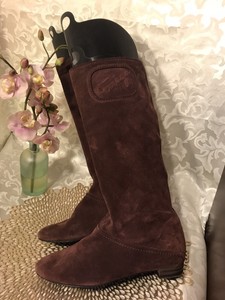 burgundy slouch boots