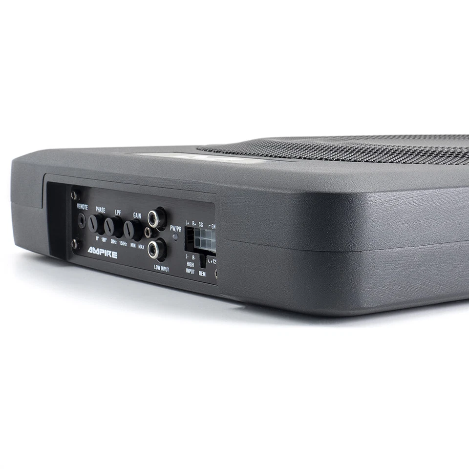 Ampire Active10-SL Aktiv Untersitz Subwoofer flach 10" 25cm mit Endstufe Verstär - Bild 3 von 4