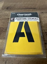 Chartpak Painting Stencil Set A-Z Set/0-9 Manila 35/Set 01565