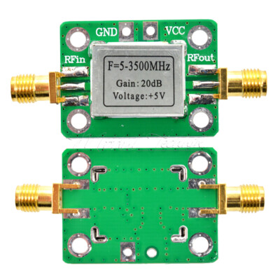 20dB 5-3500MHz with Shield RF Broadband Low Noise Signal Amplifier Module