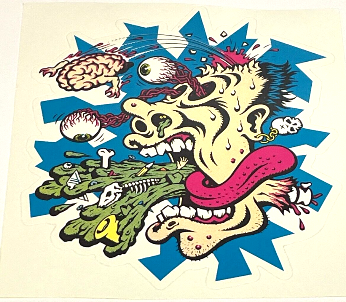 Santa Cruz Jim Philips Skateboard Sticker, 4-1/2