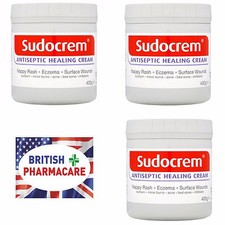 Sudocrem Antiseptic Healing Cream 400g x3 1200g total
