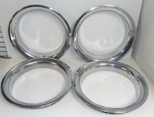 4 Stainless 14 Rally Wheel Trim Rings Camaro Nova 2 14 Deep 4 Stainless 14 Rally Wheel Trim Rings Camaro Nova 2 14 Deep