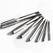 7Pcs M2 HSS Metric Left Hand Thread Tap Set,Machine Thread Milling Taps,M3 M4 M5