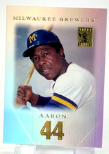 Hank Aaron 2001 Topps Tribute 41 Milwaukee Atlanta Braves
