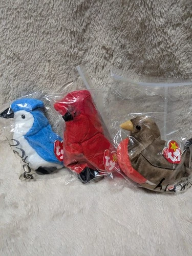 Ty Beanie Babies Bird Lot Of 3 Vintage 1990s Toys