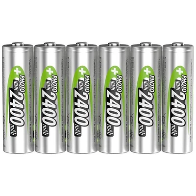 Ansmann 1322-0000-510 Pile rechargeable LR6 (AA) NiMH 2400 mAh 1.2 V 6 pc(s) - Photo 1/4