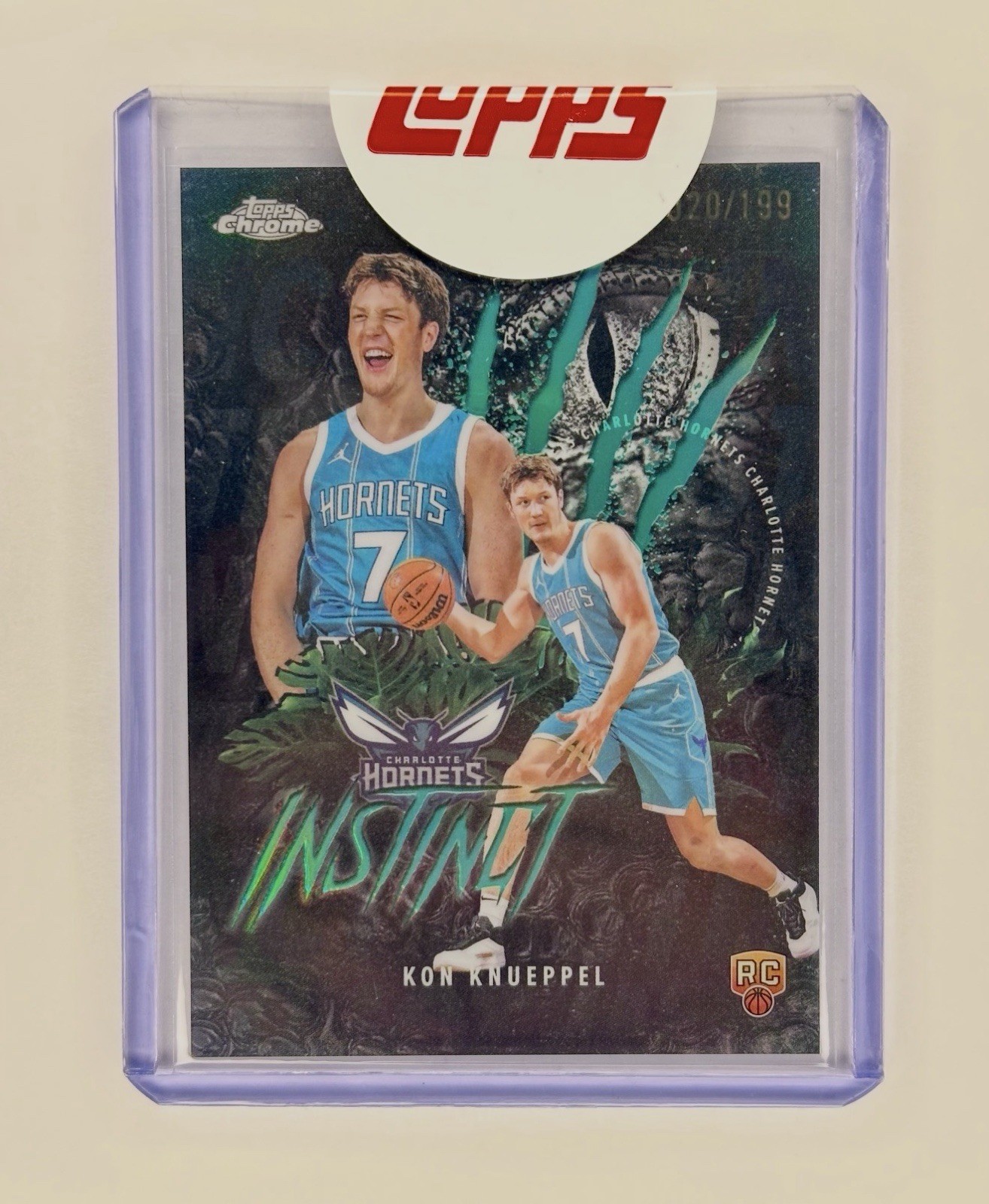 2025 TOPPS CHROME KON KNUEPPEL INSTINCT AQUA REFRACTOR/199