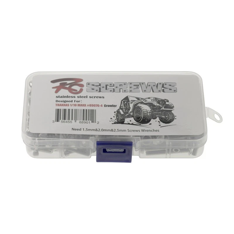 Stainless Steel Mixed Size Bolts Screws For Traxxas MAXX #89076-4 1/10 RC Car - Image 3 of 4