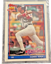 1991 Topps Sammy Sosa #414 40 Years of Baseball Error Card Wrong Birthday!