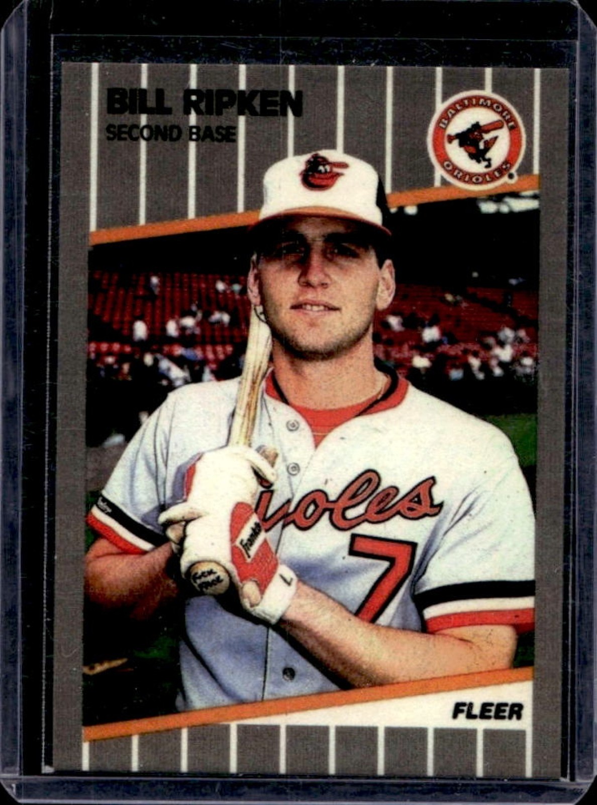 1989 Fleer Bill Ripken #616a Orioles