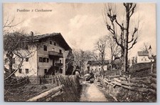 Vintage Poland Postcard CIECHANOW Village Scene Rural Buildings 1900s