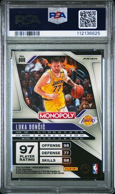 2024 PANINI PRIZM MONOPOLY LUKA DONCIC FREE PARKING SSP #000 1ST 