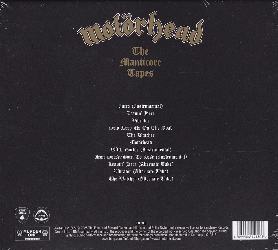MOTÖRHEAD - CD - THE MANTICORE TAPES ( Neu ) - Bild 2 von 2