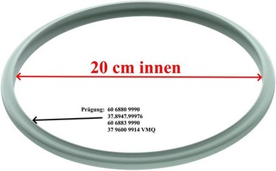 original WMF / Tischfein Dichtungsring für Schnellkochtopf 20cm Rapid +  Record 