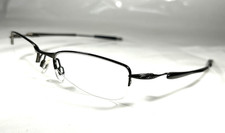 OAKLEY Transistor 22-147 Pewter Half-Rim Titanium Eyeglasses Frame 51-18-135