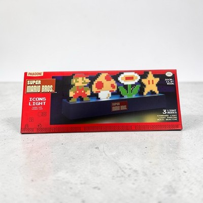 NEW Super Mario Bros Icons Light Nintendo Retro Gaming Music Reactive 3 Modes