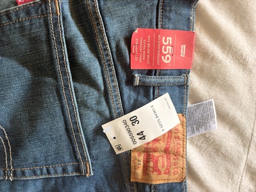 Levi’s 559 Relaxed Straight Stretch Jeans Mens Size 44x30 Medium Blue NWT⁠ - Picture 6 of 8