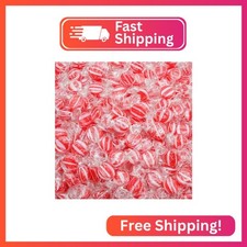 Cinnamon Discs Hard Candy 2 lb   Bulk, Resealable Bag, Individually Wrapped for