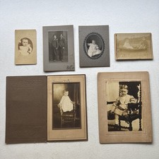 Lot Of 6 Cabinet Card Photos Of Children/Kids From 1800  s 1900  s Antique