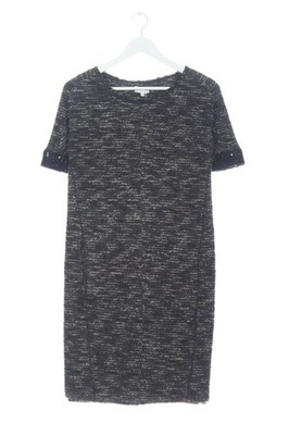 ESCADA SPORT Kurzarmkleid Damen Kleid Gr. DE 34 blau-weiß Casual-Look