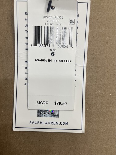 Brand New Polo Ralph Lauren Navy Boys Olympic Teddy Bear Sweatshirt Size 6 - Picture 2 of 2