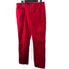 Talbots Heritage Red Velvet Dress Career Straight Leg Pants Size 8
