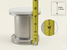 High Vacuum 316L 4" Nipple @ Pump Spacer ISO-K 80 to  ISO-K 63 Reducer Nipple