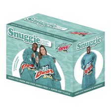 Mountain Dew Baja Blast Snuggie Fleece Blanket with Sleeves NEW IN BOX