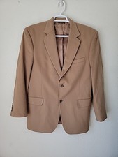 Jos A Bank Cashmere Suit Jacket Blazer Sport Coat Mens 42 R Beige Camel