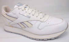 NEW Reebok Classic Leather Men  s Casual Sneakers Size 9.0 M White Walking Shoes