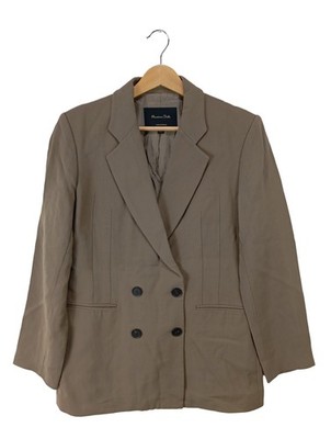 MASSIMO DUTTI Long-Blazer Damen Blazer Gr. DE 40 hellgrau Casual-Look