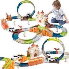 Giochi Pista Macchinine Bambino 3 Anni, Circuito Treno Elettrico Giocattolo Bamb
