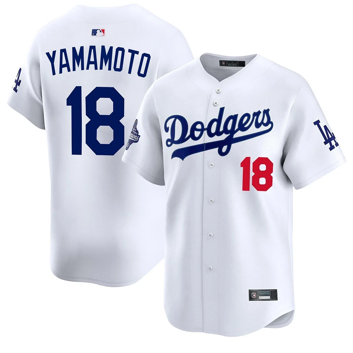 NWT Men's Dodgers White 2025 World Series Champions Limited Jersey
