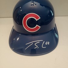 Chicago Cubs Joege Soler Signed Souvenir Helmet- Schwartz Certified