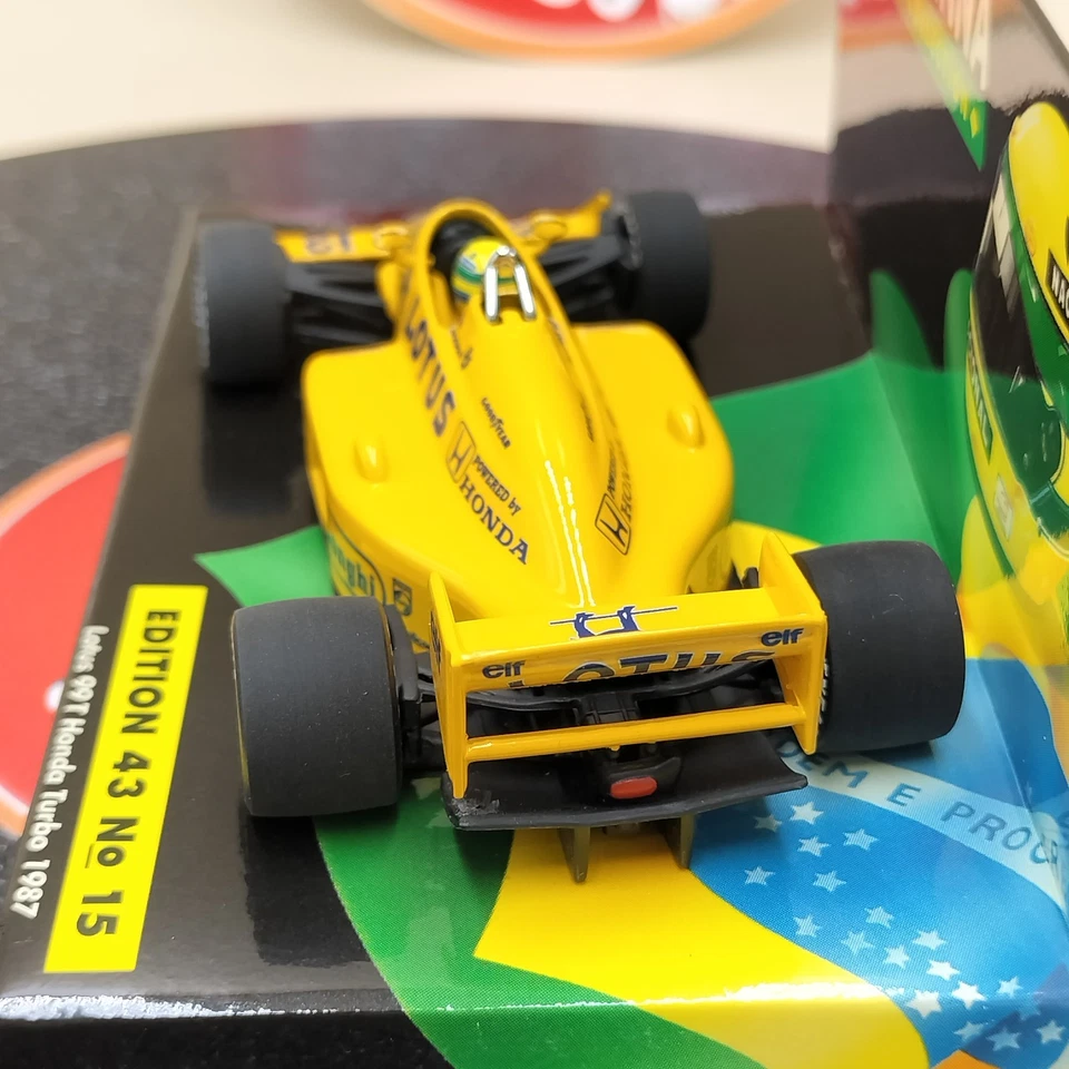 MINICHAMPS 1/43 Lotus 99T Honda Turbo 1987 Ayrton Senna #12 Yellow no. 15 - Image 4 of 4