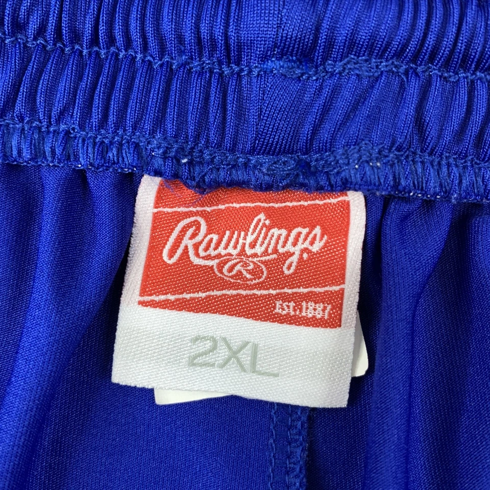 Pantalones Cortos Atléticos Rawlings Para Hombre 2XL Azul Cintura Elástica Ropa Deportiva Foto 3 de 4
